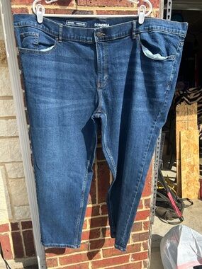 SONOMA Men's Dark Blue Relaxed Fit Jeans